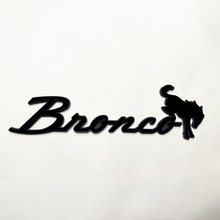 Bronco Fender Badges Tailgate Emblem 3D Badge Grey vs Black 3