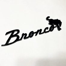 Bronco Fender Badges Tailgate Emblem 3D Badge Grey vs Black 5