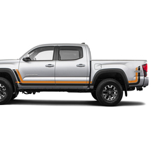 TRD 4WD Rear Frond Side Retro Heritage Stripes Vinyl Decal Sticker for Toyota Tacoma 2