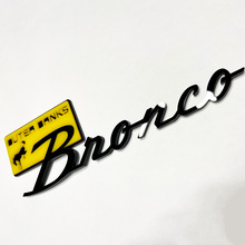 Bronco Outer Banks Fender Badges Tailgate Emblem 3D Badge Yellow vs Black 5