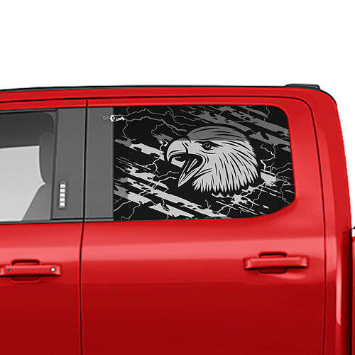 Side Bald Eagle Window Decal Vinyl Sticker Graphics for Ford Trucks