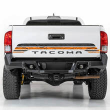 Toyota Tacoma Vintage Stripes Topographic Map Side Hood Tailgate decals Stickers 3