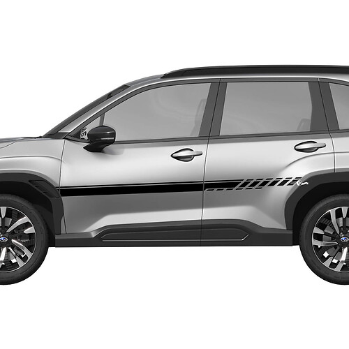 Side Doors Stripes Vinyl Decal - Graphic Sticker universal fit Suba Forester