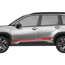 Side Doors Checkered Stripes Vinyl Decal - Graphic Sticker universal fit Suba Forester 3