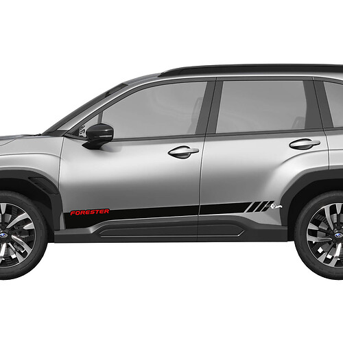 Side Doors Rocker Panel Stripes Vinyl Decal - Graphic Sticker universal fit Suba Forester