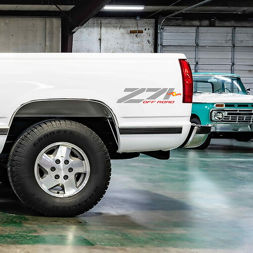 Chevrolet GMC Silverado sierra Z71 k1500 bedside decals pair