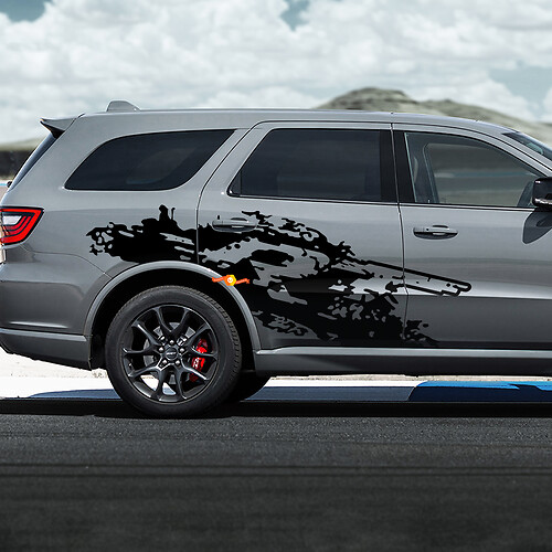 DODGE Durango RT Destroyed splash decal vinyl stickers