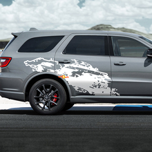 DODGE Durango RT Destroyed splash decal vinyl stickers 2 2