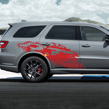 DODGE Durango RT Destroyed splash decal vinyl stickers 2 3