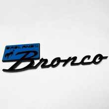 Bronco Badlands Fender Badges Tailgate Emblem 3D Badge Black vs Blue 1 4