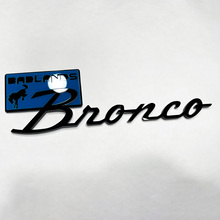 Bronco Badlands Fender Badges Tailgate Emblem 3D Badge Black vs Blue 1 6