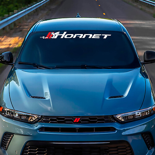 Hornet Hash Windshield Stripe Banner Decal Sticker - Custom Vinyl Graphics fit to Dodge Hornet
