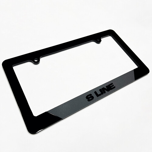 S Line Vehicle License Plate Covers Frames Decor for Audi S Line