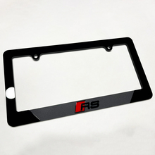 RS Vehicle License Plate Covers Frames Decor for Audi RS 4