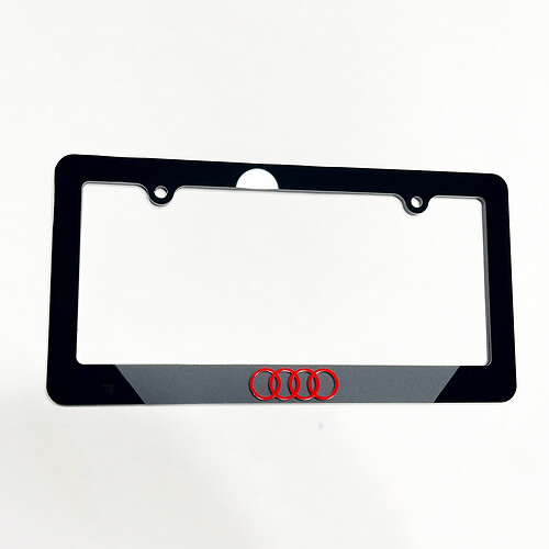 Rings Vehicle License Plate Covers Frames Decor for Audi