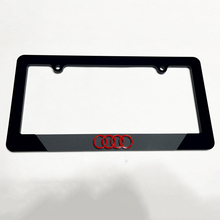 Rings Vehicle License Plate Covers Frames Decor for Audi 4