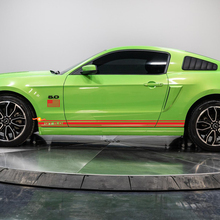 Rocker Panel 5.0 GT Stripe Kit with US flag Vinyl Decal Sticker for Ford Mustang 3