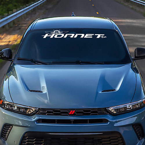 Windshield Stripe Banner Decal Sticker - Custom Vinyl Graphics fit to Dodge Hornet 3
