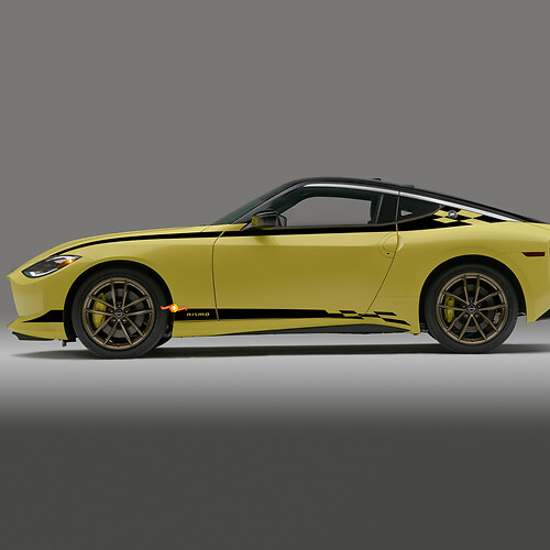 Nismo Side Checkered Stripe Decal Kit for Nissan Z GT4