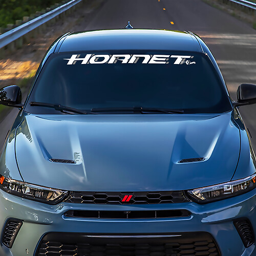 Windshield Stripe Banner Decal Sticker - Custom Vinyl Graphics fit to Dodge Hornet 5
