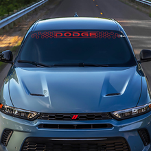 Windshield Honeycomb Banner Decal Sticker - Custom Vinyl Graphics fit to Dodge Hornet
 3