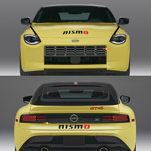 Nismo GT4 டீக்கல் கிட் பற்கள் நிசான் Z GT4 க்கு
