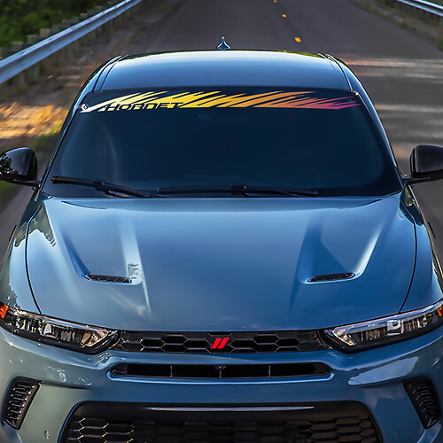 Windshield Color Banner Decal Sticker - Custom Vinyl Graphics fit to Dodge Hornet
