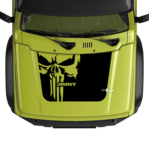 Suzuki JIMNY Hood Punisher decal sticker graphics 2