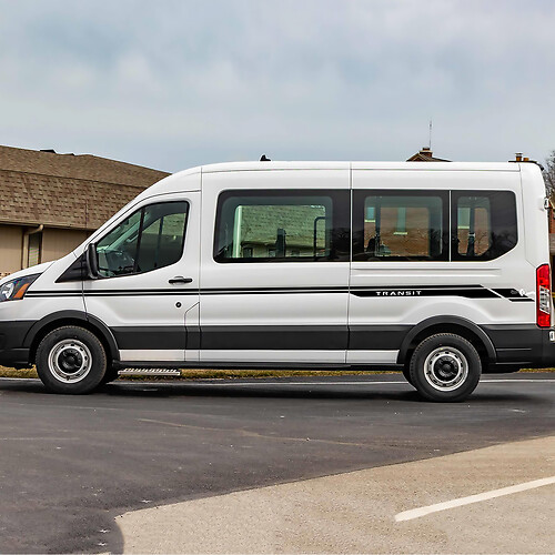 Ford Transit Vinüül Yan Şerit Çıkartmaları
