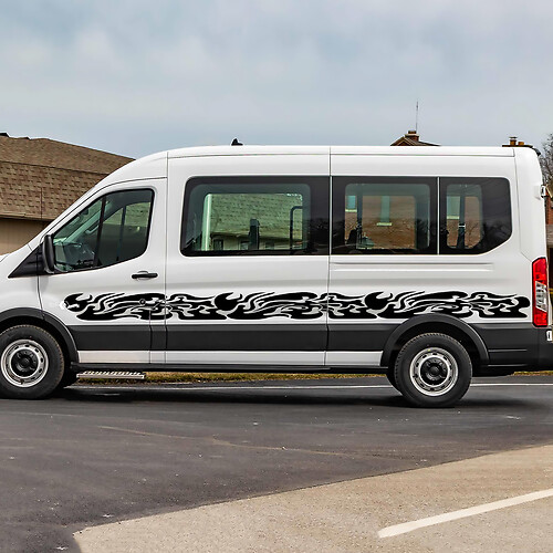 Ford Transit Graphics Vinyl Side Stripes Decals Stickers