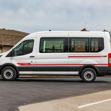 Ford Transit Racing Graphics Vinyl Side Stripes Decals Stickers
 2