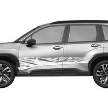 Mountains Side Doors Rocker Panel Racing Stripes Vinyl Decal - Graphic Sticker universal fit Suba 4 2