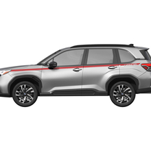 Side Doors Rocker Panel Racing Stripes Vinyl Decal - Graphic Sticker universal fit Suba Forester 3