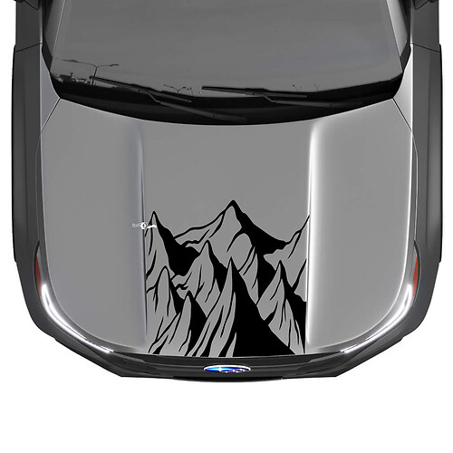Mountains Hood Vinyl Sticker Decal Graphic for Suba