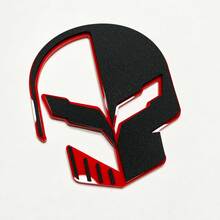 Corvette Skull Jake Custom 3D Badge Fender Badges Tailgate Emblem Front Grille Badge fits Chevy Corvette 3