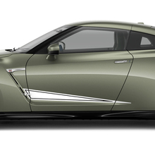 2x Side Doors Graphics Triangle Decal Kit for Nissan GT-R 2