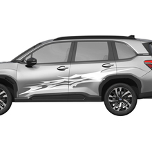 Side Doors Racing Stripes Vinyl Decal - Graphic Sticker universal fit Suba Forester 1 2