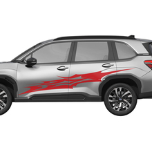 Side Doors Racing Stripes Vinyl Decal - Graphic Sticker universal fit Suba Forester 1 3