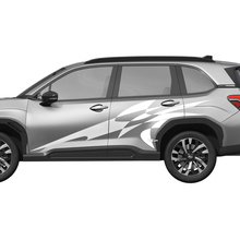 Side Doors Racing Stripes Vinyl Decal - Graphic Sticker universal fit Suba Forester 2 2