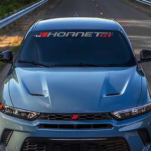Windshield Banner Decal Sticker Vinyl Graphics fit to Dodge GT Hornet Hash 2
