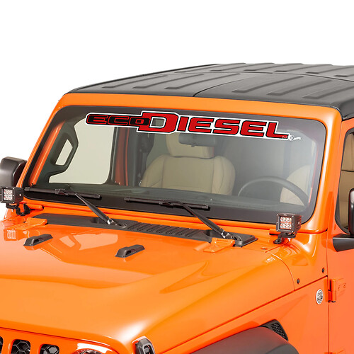 Windshield Window Jeep EcoDiesel Graphic Vinyl Decal Sticker 7