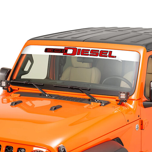 Windshield Window Jeep EcoDiesel Graphic Vinyl Decal Sticker 8