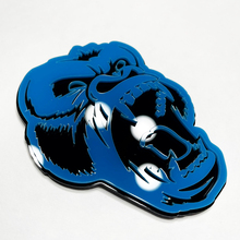 Custom 3D Badge Angry Gorilla Fender Tailgate Front Grille Badges Emblem Blue 5