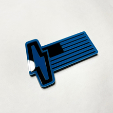 Ford 150 Lightning US Flag 3D Badge - Custom Fender Badges Emblem Blue and Black 2