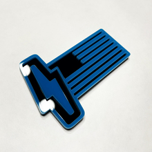 Ford 150 Lightning US Flag 3D Badge - Custom Fender Badges Emblem Blue and Black 4