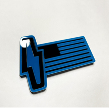 Ford 150 Lightning US Flag 3D Badge - Custom Fender Badges Emblem Blue and Black 6