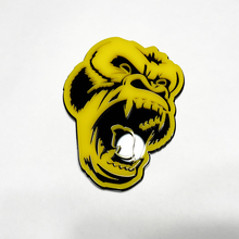 Custom 3D Badge Angry Gorilla Fender Tailgate Front Grille Badges Emblem Black and Yellow 2