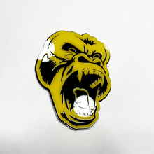Custom 3D Badge Angry Gorilla Fender Tailgate Front Grille Badges Emblem Black and Yellow 3