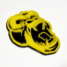 Custom 3D Badge Angry Gorilla Fender Tailgate Front Grille Badges Emblem Black and Yellow 4