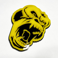 Custom 3D Badge Angry Gorilla Fender Tailgate Front Grille Badges Emblem Black and Yellow 6